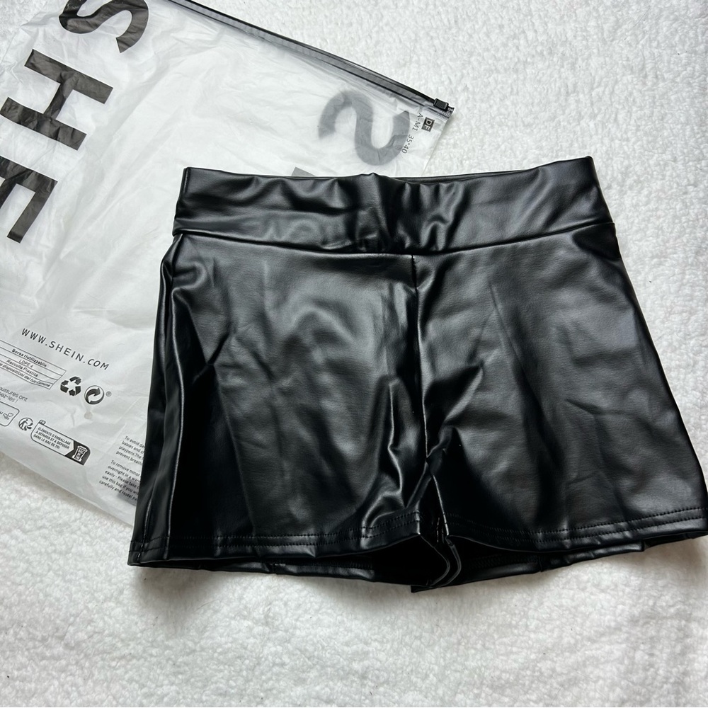 Shein “Leather” Mini Shorts
